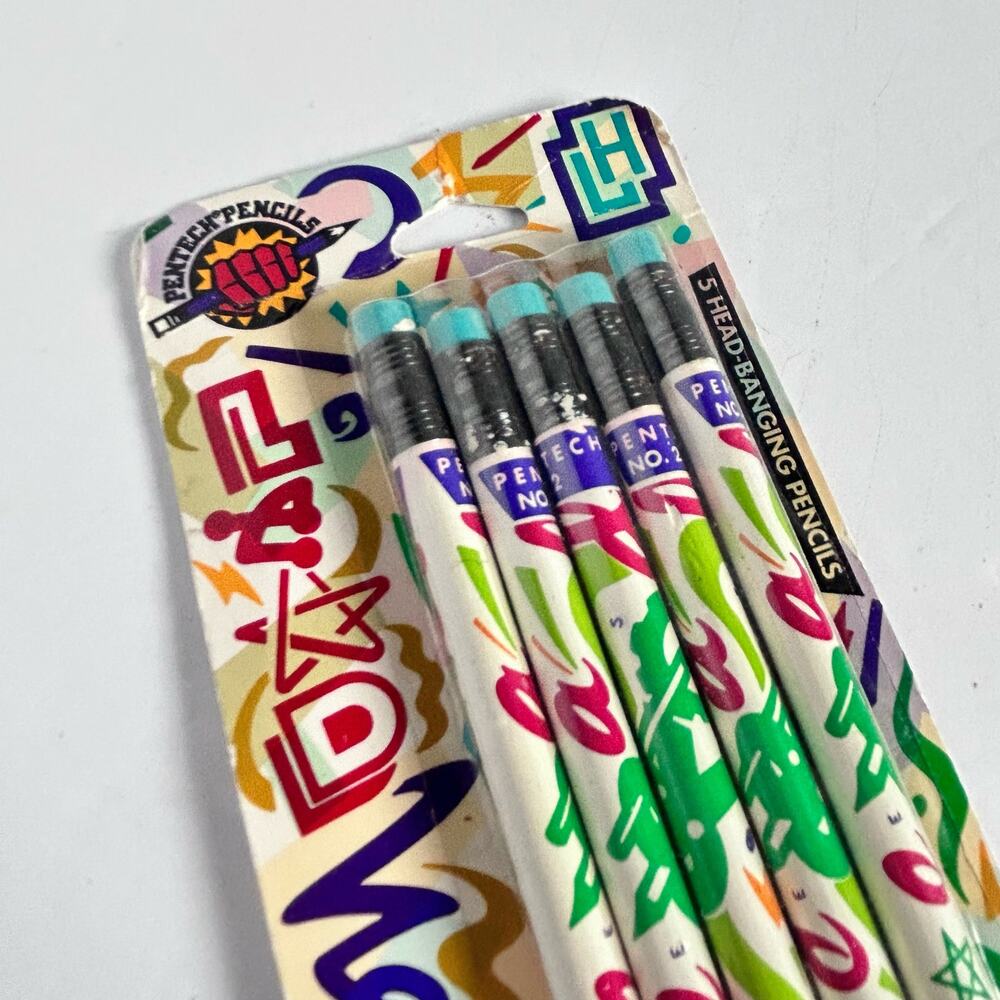 90s Lead #2 Pencils Lead Head by Pentech Rad Retro Cool School Supplies